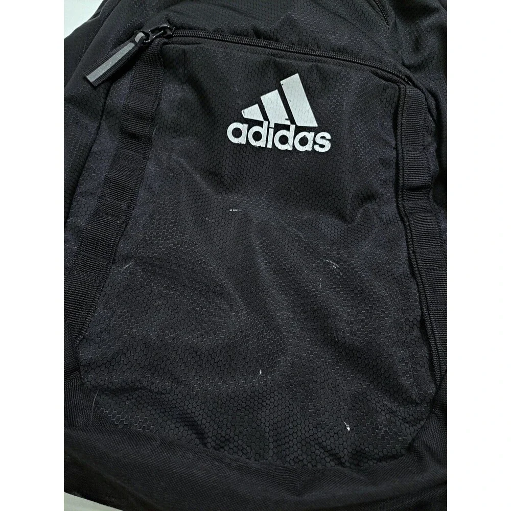 Adidas Backpack Black Load Spring Bookbag Multiple Pockets Laptop Y2K
